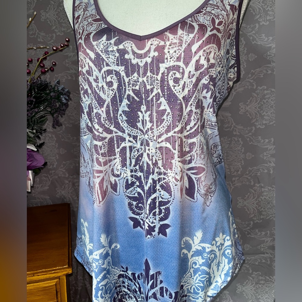 VENUS colorful blinged tank top